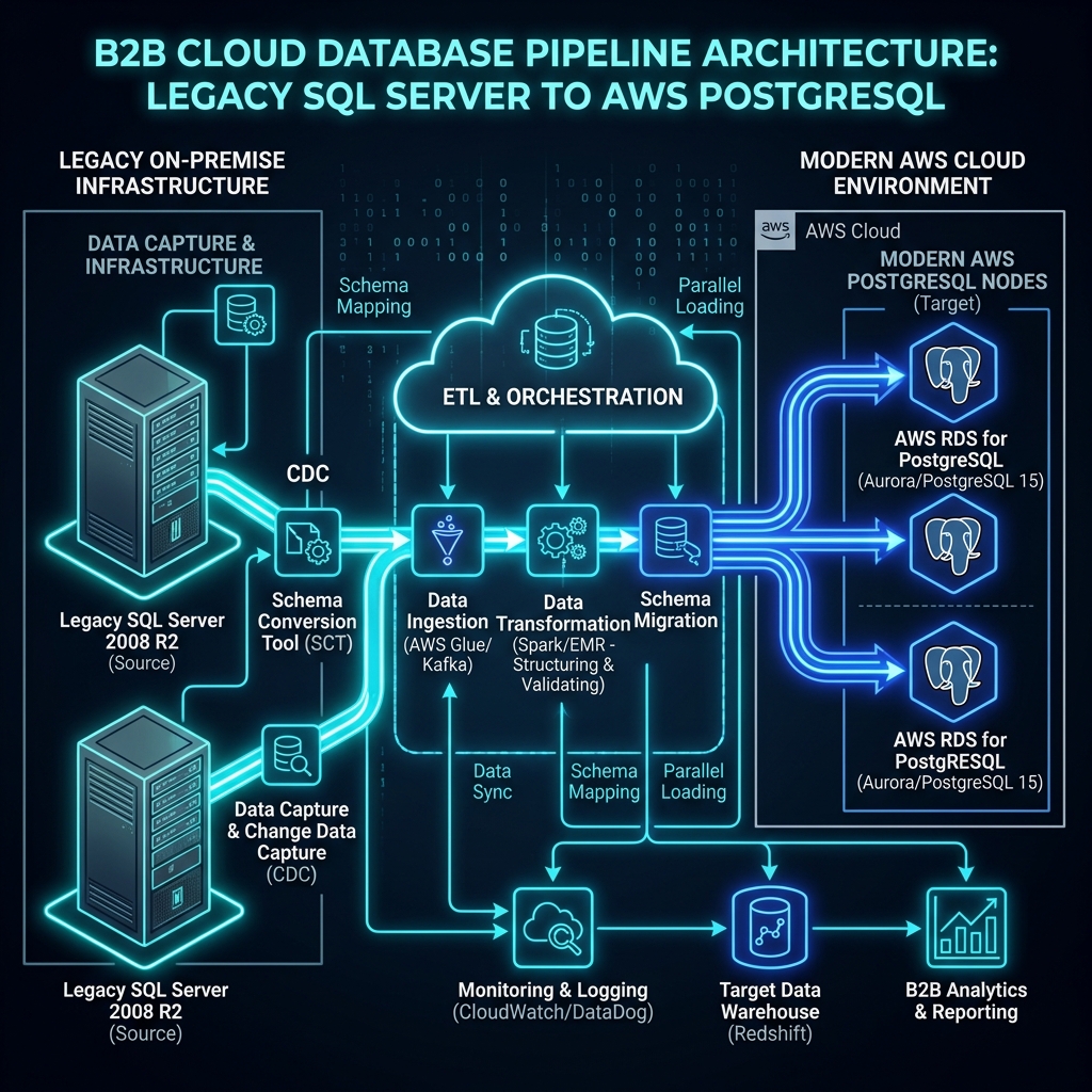 B2B Cloud Database Pipeline Architecture Blueprint